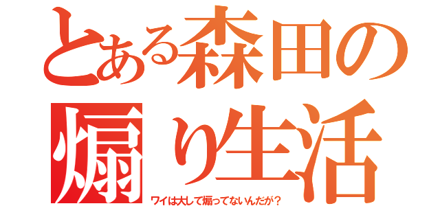 とある森田の煽り生活（ワイは大して煽ってないんだが？）