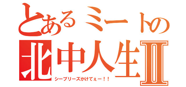 とあるミートの北中人生Ⅱ（シーブリーズかけてぇー！！）