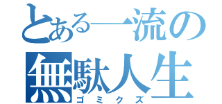 とある一流の無駄人生（ゴミクズ）