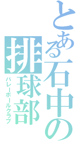 とある石中の排球部（バレーボールクラブ）