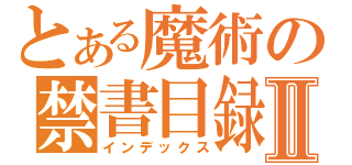 とある魔術の禁書目録Ⅱ（インデックス）