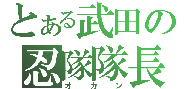 とある武田の忍隊隊長（オカン）