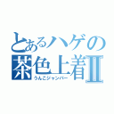 とあるハゲの茶色上着Ⅱ（うんこジャンパー）