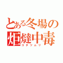 とある冬場の炬燵中毒（コタツムリ）