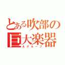 とある吹部の巨大楽器（Ａグループ）