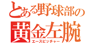 とある野球部の黄金左腕（エースピッチャー）