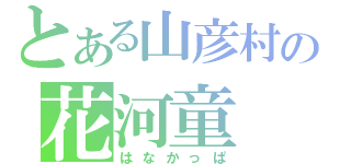 とある山彦村の花河童（はなかっぱ）