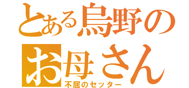 とある烏野のお母さん（不屈のセッター）