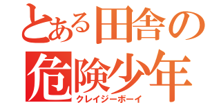 とある田舎の危険少年（クレイジーボーイ）