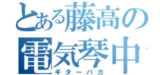 とある藤高の電気琴中毒（ギターバカ）