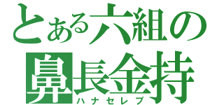 とある六組の鼻長金持（ハナセレブ）