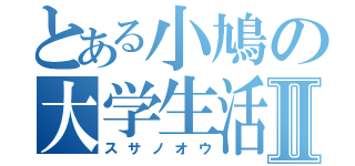 とある小鳩の大学生活Ⅱ（スサノオウ）