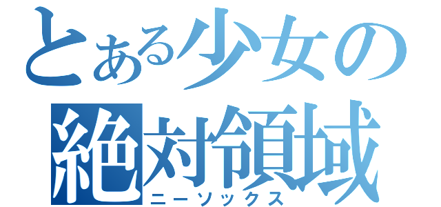 とある少女の絶対領域（ニーソックス）