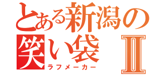 とある新潟の笑い袋Ⅱ（ラフメーカー）