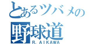 とあるツバメの野球道（Ｒ．ＡＩＫＡＷＡ）