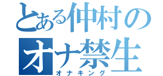 とある仲村のオナ禁生活（オナキング）