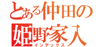 とある仲田の姫野家入（インデックス）