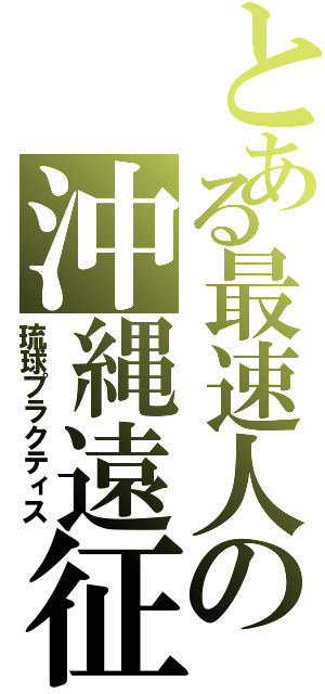 とある最速人の沖縄遠征（琉球プラクティス）