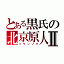 とある黒氏の北京原人Ⅱ（ソサンゾク）