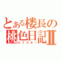 とある楼長の桃色日記Ⅱ（もうだめ～）