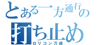 とある一方通行の打ち止め（ロリコン万歳）