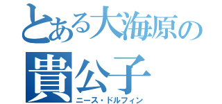 とある大海原の貴公子（ニース・ドルフィン）