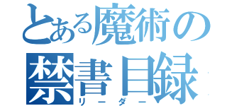 とある魔術の禁書目録（リーダー）