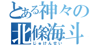 とある神々の北條海斗（じゅけんせい）