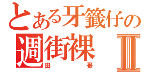 とある牙籤仔の週街裸Ⅱ（田哥）