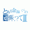 とある金海くんの頑張ってⅡ（ください）