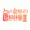 とある金原の疑似体験Ⅱ（マコチャンクエスト）