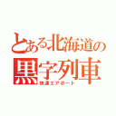 とある北海道の黒字列車（快速エアポート）