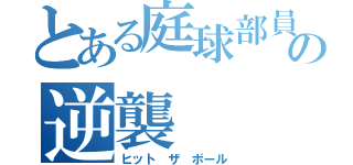 とある庭球部員の逆襲（ヒット ザ ボール）