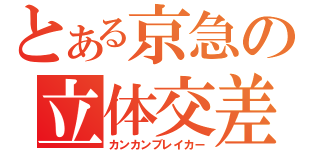 とある京急の立体交差（カンカンブレイカー）