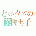 とあるクズの菜野王子（べジータ）