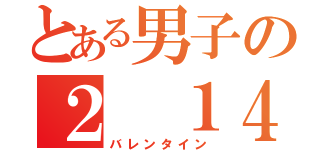 とある男子の２ １４（バレンタイン）