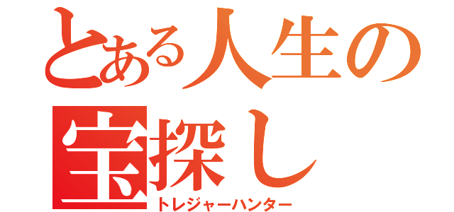 とある人生の宝探し（トレジャーハンター）