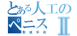 とある人工のペニスⅡ（形成手術）