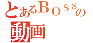 とあるＢＯＳＳの動画（）