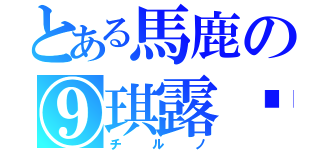 とある馬鹿の⑨琪露诺（チルノ）