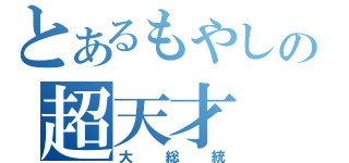 とあるもやしの超天才（大総統）