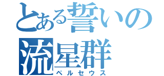 とある誓いの流星群（ペルセウス）