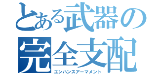 とある武器の完全支配（エンハンスアーマメント）