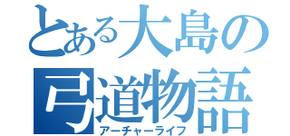 とある大島の弓道物語（アーチャーライフ）