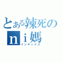 とある辣死のｎｉ媽（インデックス）