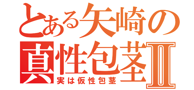 とある矢崎の真性包茎Ⅱ（実は仮性包茎）