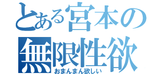 とある宮本の無限性欲（おまんまん欲しい）