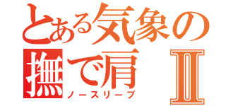 とある気象の撫で肩Ⅱ（ノースリーブ）