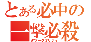 とある必中の一撃必殺（タワークオリティ）