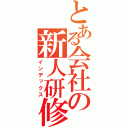 とある会社の新人研修（インデックス）